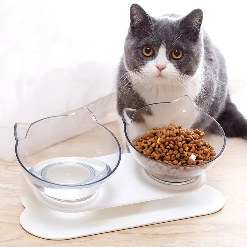 Non-slip double cat bowl